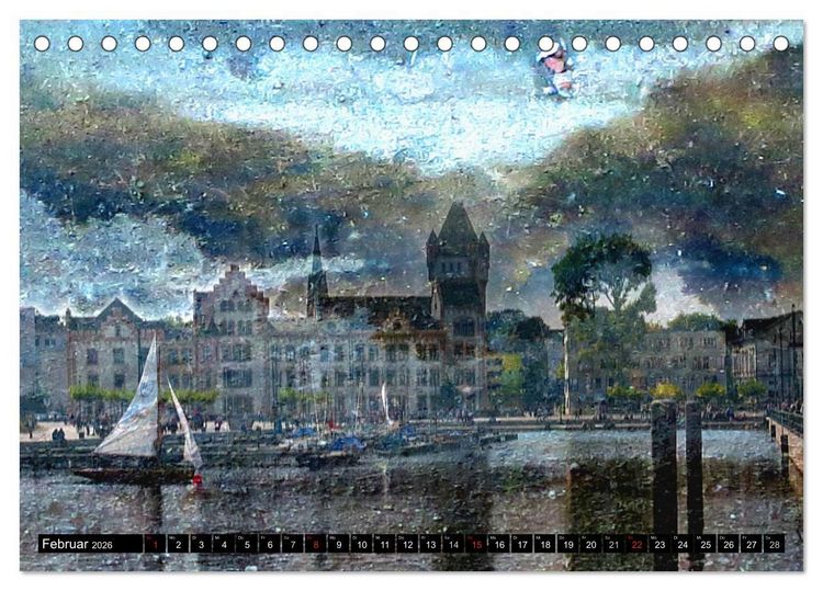 Produktbild: Illusionen in Texturen, Fotokunst (Tischkalender 2026 DIN A5 quer), CALVENDO Monatskalender