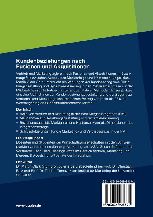Produktbild: Kundenbeziehungen nach Fusionen und Akquisitionen