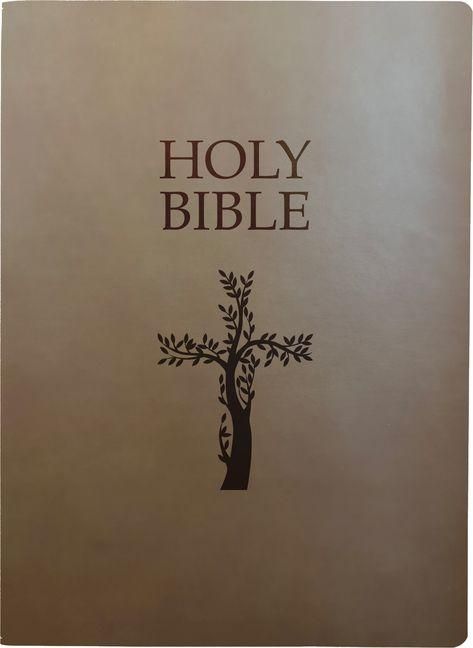 Produktbild: Kjver Holy Bible, Cross Design, Large Print, Coffee Ultrasoft