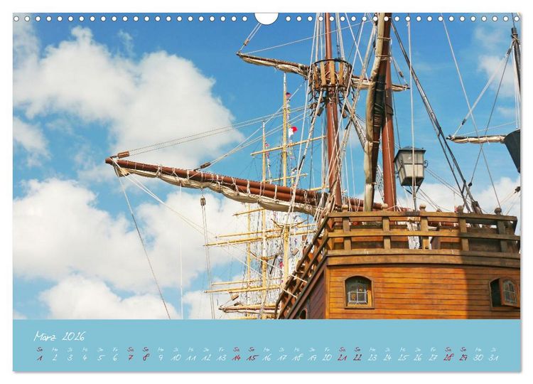 Produktbild: SAIL Bremerhaven. Segelspektakel zum Wegtr&auml;umen (Wandkalender 2026 DIN A3 quer), CALVENDO Monatskalender
