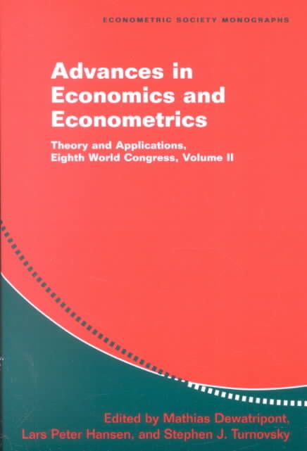 Produktbild: Advances in Economics and Econometrics