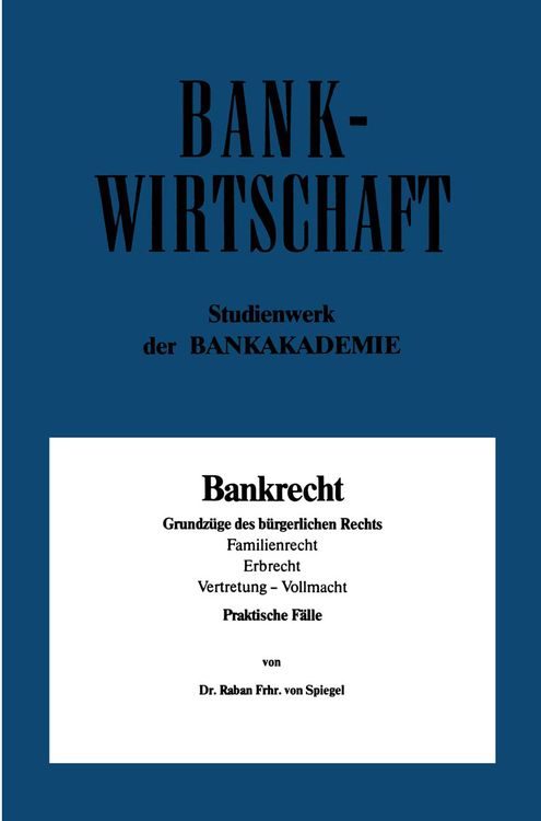 Produktbild: Bankrecht