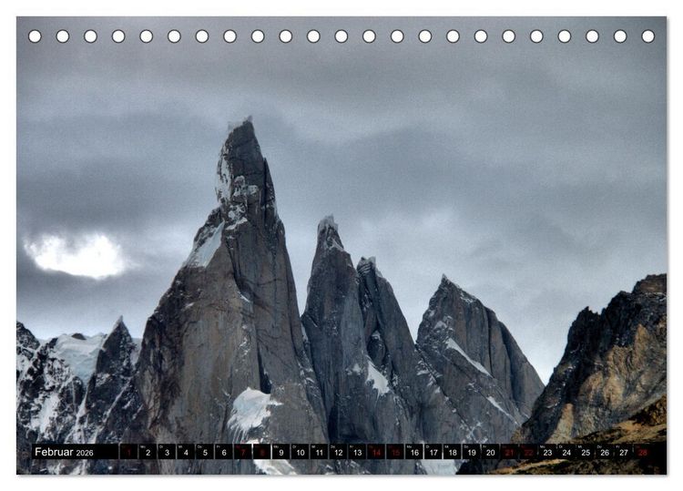 Produktbild: Patagonien mit Feuerland (Tischkalender 2026 DIN A5 quer), CALVENDO Monatskalender