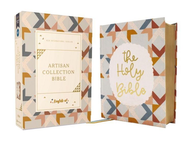 Produktbild: Niv, Artisan Collection Bible, Cloth Over Board, Multi-Color/Quilted, Red Letter, Comfort Print