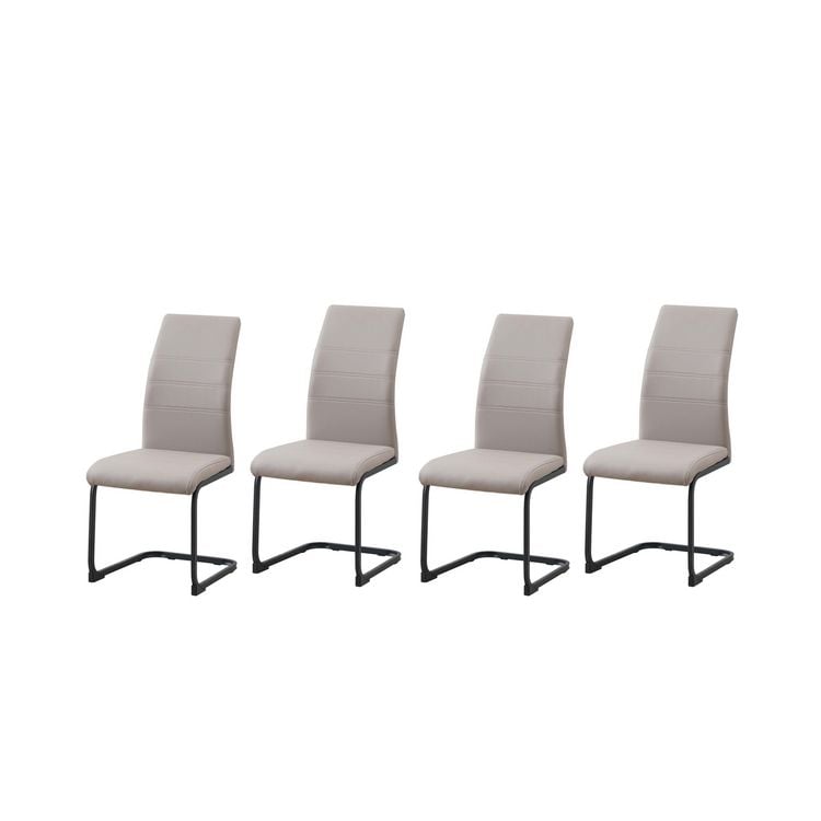 Produktbild: HTI-Living Schwingstuhl SallyP PU Cappuccino 4er-Set Schwingstuhl SallyP PU Cappuccino 4er-Set