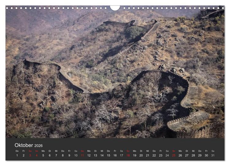 Produktbild: Indien 2026 Tempel, Tiger und Pal&auml;ste (Wandkalender 2026 DIN A3 quer), CALVENDO Monatskalender