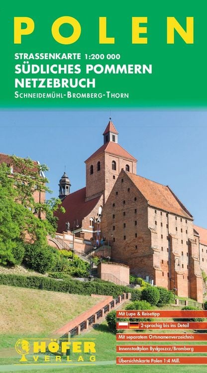 Produktbild: H&ouml;fer Stra&szlig;enkarte PL 004 Polen - S&uuml;dliches Pommern 1:200.000