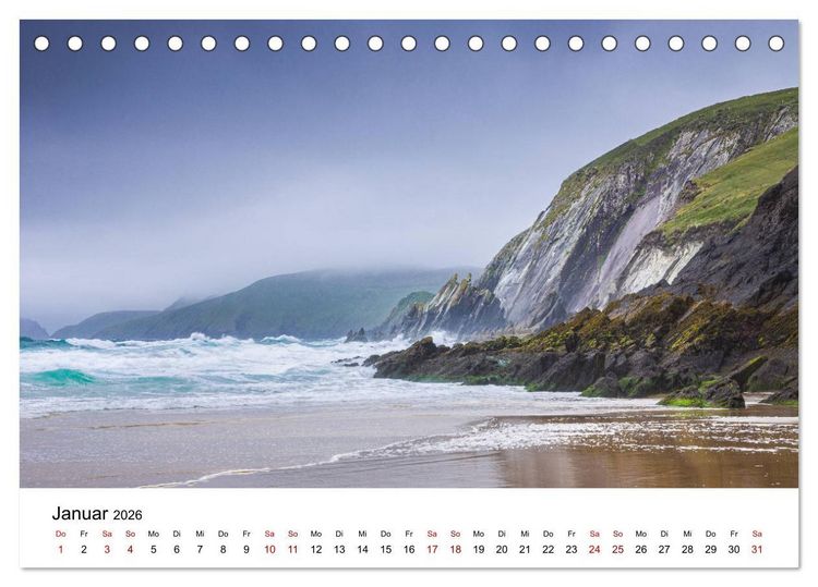 Produktbild: Irland, Land des Lichts (Tischkalender 2026 DIN A5 quer), CALVENDO Monatskalender