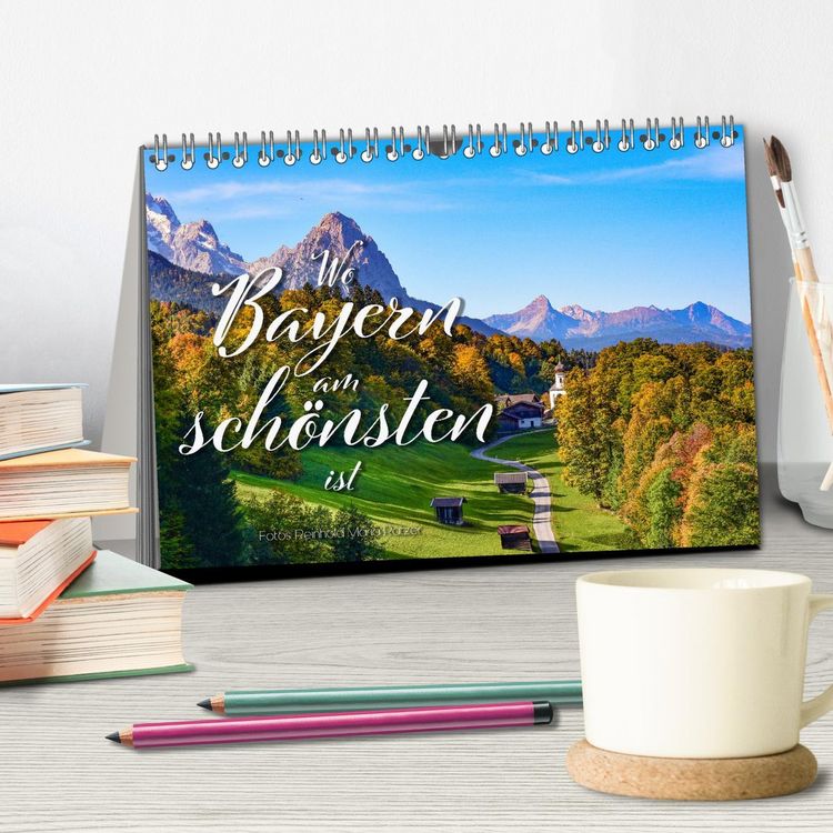 Produktbild: Wo Bayern am sch&ouml;nsten ist (Tischkalender 2026 DIN A5 quer), CALVENDO Monatskalender
