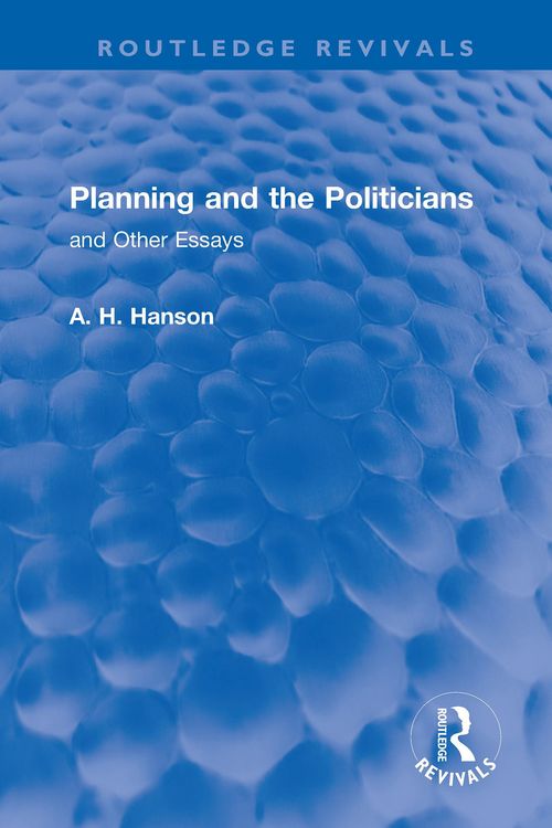 Produktbild: Planning and the Politicians