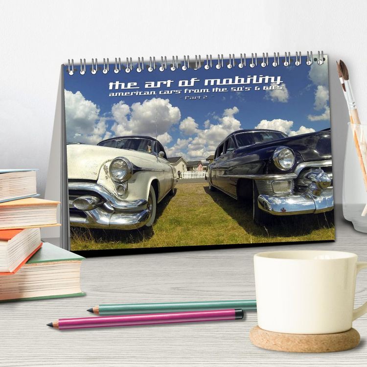 Produktbild: The art of mobility - american cars from the 50s & 60s (Part 2) (Tischkalender 2026 DIN A5 quer), CALVENDO Monatskalender