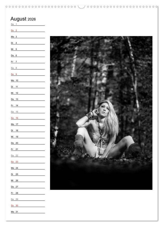 Produktbild: Mode in schwarz und wei&szlig; (hochwertiger Premium Wandkalender 2026 DIN A2 hoch), Kunstdruck in Hochglanz