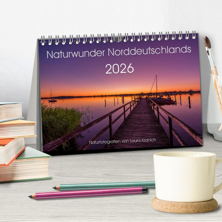 Produktbild: Naturwunder Norddeutschlands (Tischkalender 2026 DIN A5 quer), CALVENDO Monatskalender