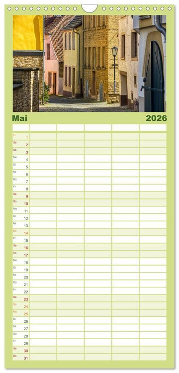 Produktbild: Familienplaner 2026 - Meisenheim - Die Perle im Glantal mit 5 Spalten (Wandkalender, 21 x 45 cm) CALVENDO