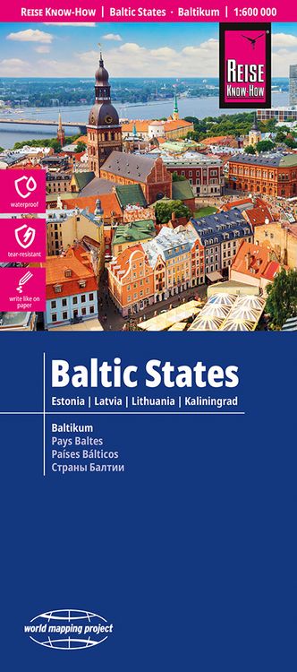 Produktbild: Reise Know-How Landkarte Baltikum | Baltic States (1:600.000): Estland, Lettland, Litauen und Region Kaliningrad