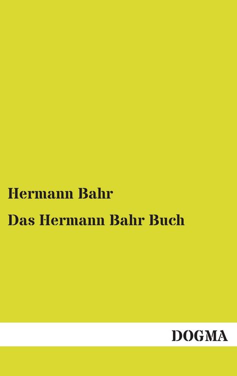 Produktbild: Das Hermann Bahr Buch