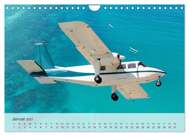 Produktbild: Flugzeuge &uuml;ber den Wolken (Wandkalender 2027 DIN A4 quer), CALVENDO Monatskalender