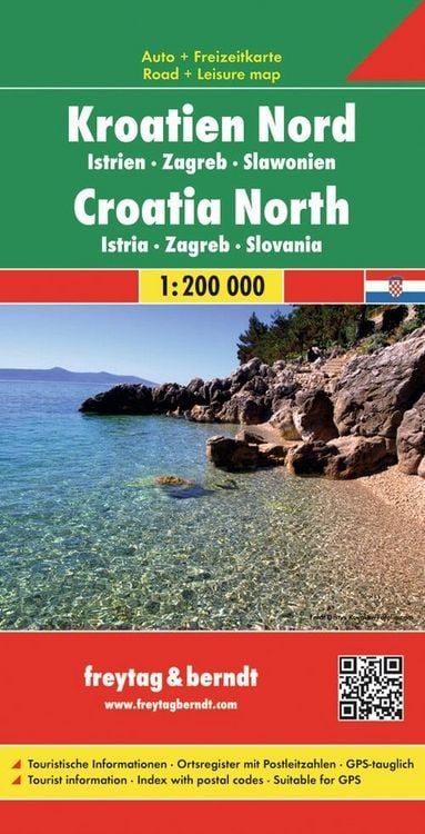 Produktbild: freytag & berndt Stra&szlig;enkarte Kroatien Nord 1:200.000