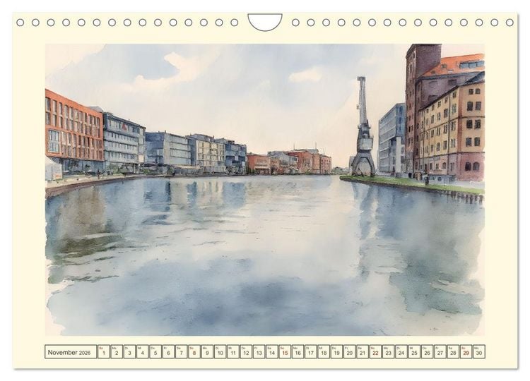 Produktbild: Liebenswerte Stadt M&uuml;nster (Wandkalender 2026 DIN A4 quer), CALVENDO Monatskalender