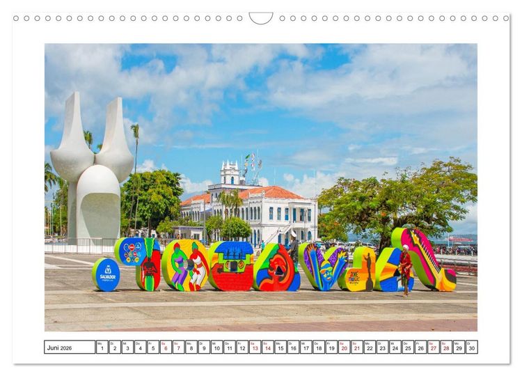 Produktbild: Salvador de Bahia - bunt, quirlig und einzigartig (Wandkalender 2026 DIN A3 quer), CALVENDO Monatskalender