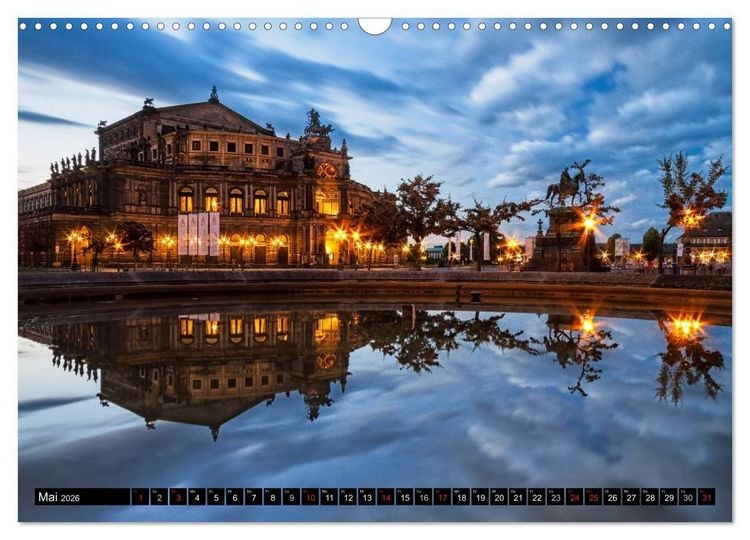 Produktbild: Dresden: Impressionen aus Stadt und Umgebung (Wandkalender 2026 DIN A3 quer), CALVENDO Monatskalender