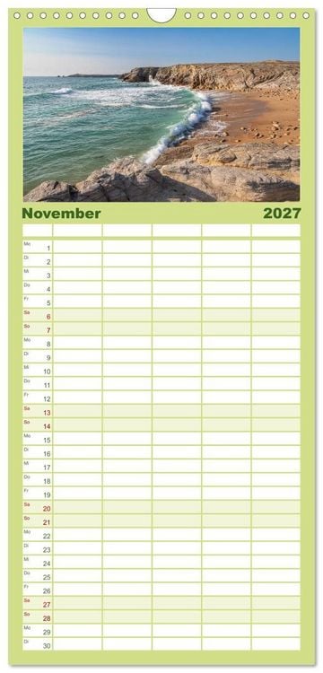 Produktbild: Familienplaner 2027 - Morbihan - Eine Entdeckungsreise in den S&uuml;den der Bretagne mit 5 Spalten (Wandkalender, 21 x 45 cm) CALVENDO