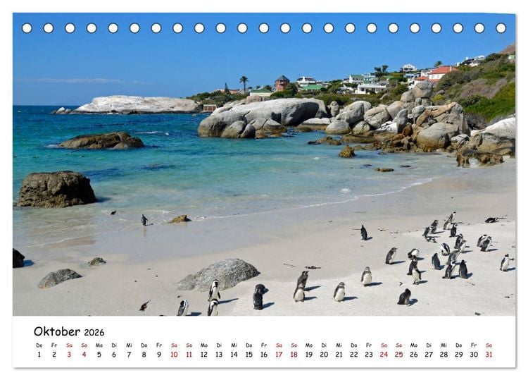 Produktbild: Natur und Landschaft. S&uuml;dliches Afrika 2026 (Tischkalender 2026 DIN A5 quer), CALVENDO Monatskalender