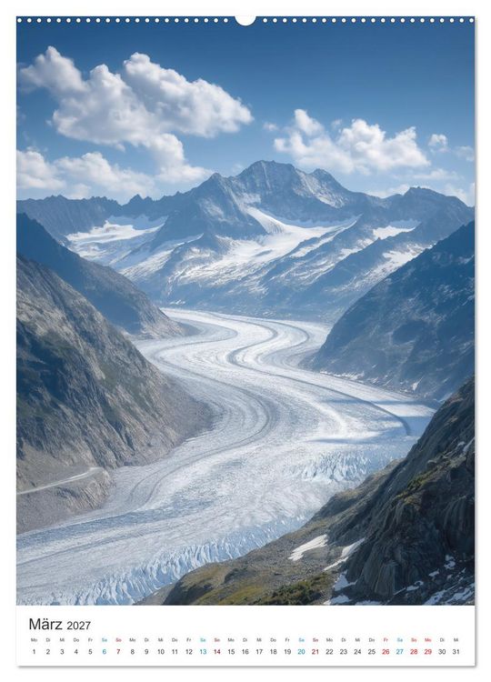Produktbild: Berge im Wandel (Wandkalender 2027 DIN A2 hoch), CALVENDO Monatskalender