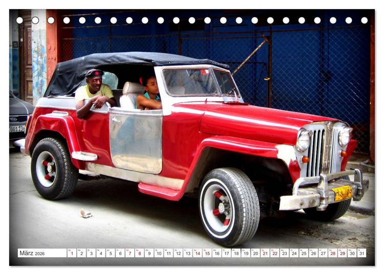 Produktbild: Best of Jeepster - Das Cabrio von Willys-Overland (Tischkalender 2026 DIN A5 quer), CALVENDO Monatskalender
