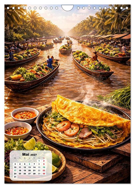 Produktbild: Vietnam - Eine Schlemmerreise durchs Land des aufsteigenden Drachen (Wandkalender 2027 DIN A4 hoch), CALVENDO Monatskalender