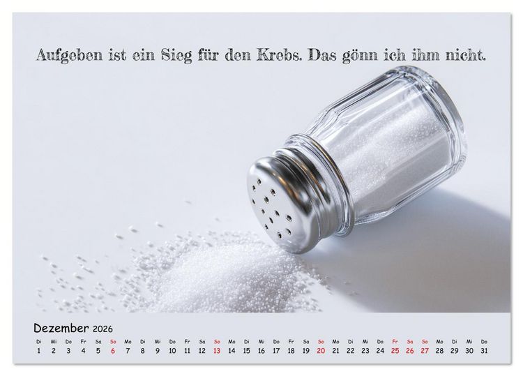 Produktbild: Krebs ist ein Vollidiot - Kalender f&uuml;r alle K&auml;mpfer mit Krebserkrankung (Tischkalender 2026 DIN A5 quer), CALVENDO Monatskalender