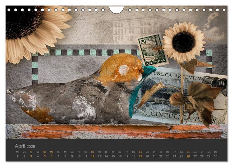 Produktbild: Patchwork - Vintage Impressionen (Wandkalender 2026 DIN A4 quer), CALVENDO Monatskalender