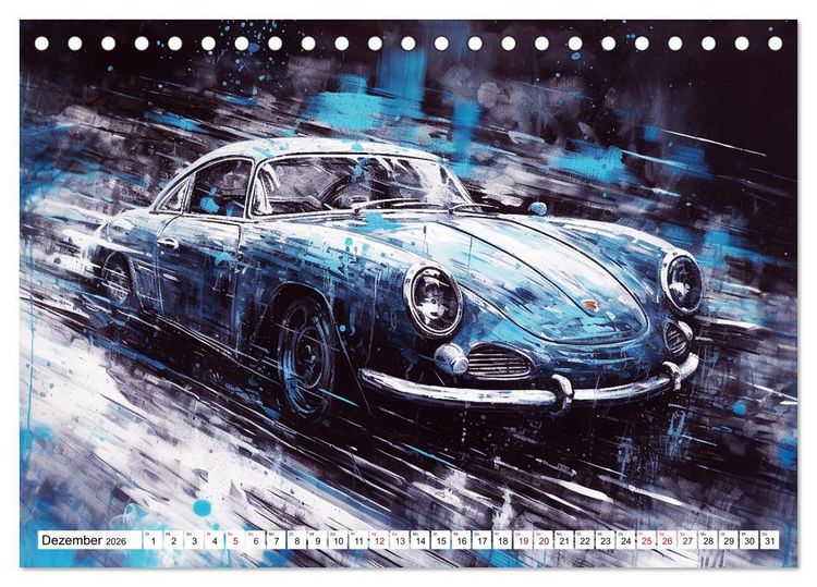 Produktbild: Neon Speed (Tischkalender 2026 DIN A5 quer), CALVENDO Monatskalender