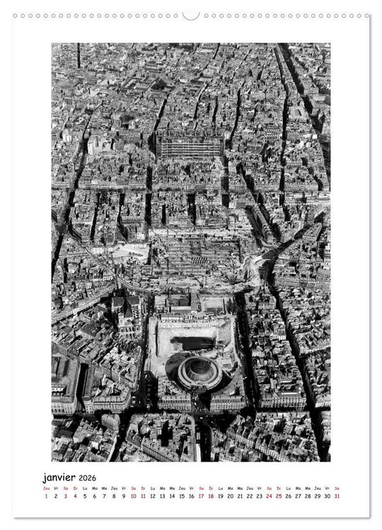 Produktbild: Visage de Paris, ann&eacute;es 1970 (Calendrier mural 2026 DIN A2 horizontal), CALVENDO calendrier mensuel