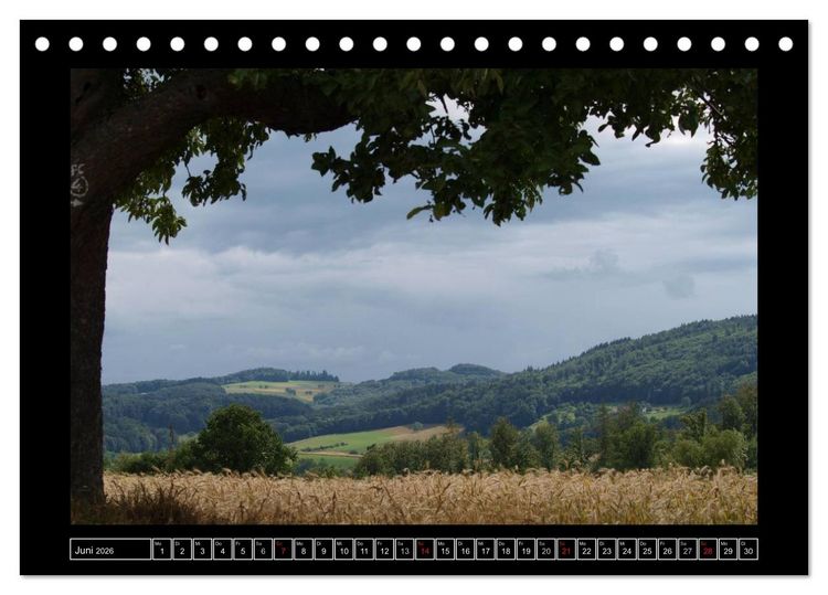Produktbild: Odenwald - Landschaft sehen (Tischkalender 2026 DIN A5 quer), CALVENDO Monatskalender