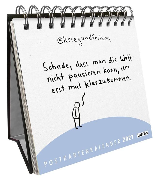 Produktbild: kriegundfreitag: Postkartenkalender 2027