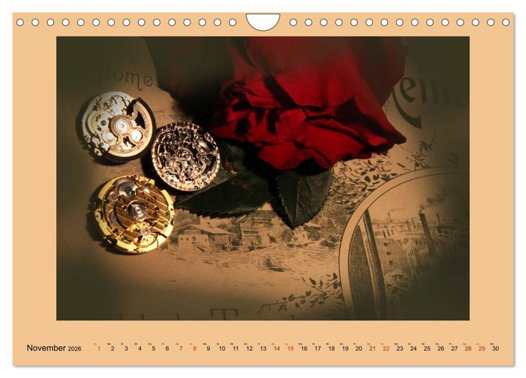 Produktbild: Uhr-Werk-Kunst (Wandkalender 2026 DIN A4 quer), CALVENDO Monatskalender