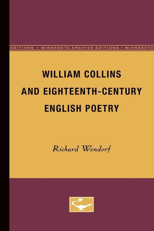 Produktbild: William Collins and Eighteenth-Century English Poetry