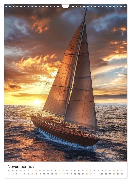 Produktbild: Wind und Wellen (Wandkalender 2026 DIN A3 hoch), CALVENDO Monatskalender
