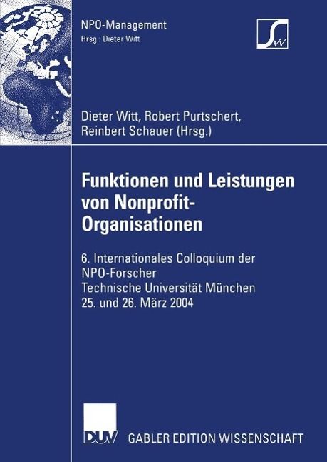 Produktbild: Funktionen und Leistungen von Nonprofit-Organisationen