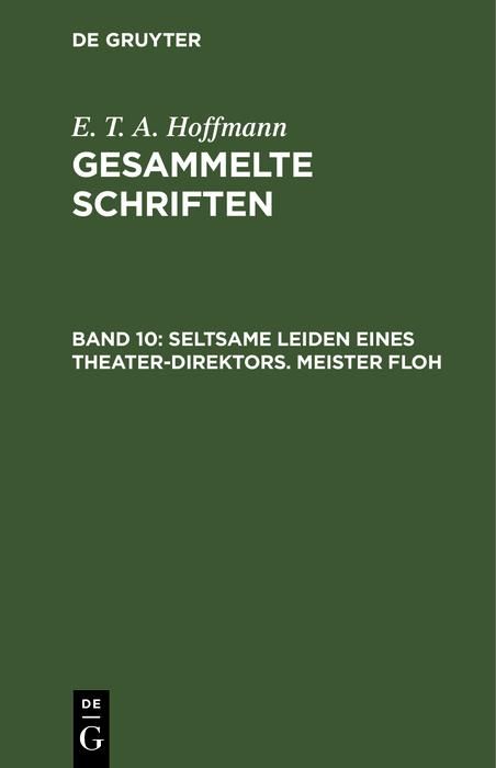 Produktbild: Seltsame Leiden eines Theater-Direktors. Meister Floh