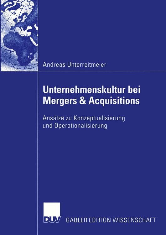 Produktbild: Unternehmenskultur bei Mergers & Acquisitions