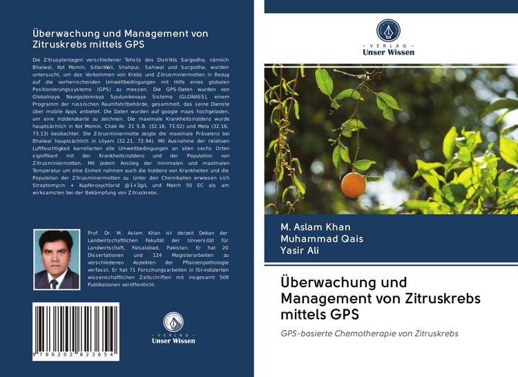 Produktbild: &Uuml;berwachung und Management von Zitruskrebs mittels GPS