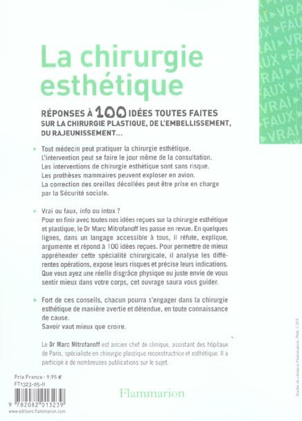 Produktbild: La chirurgie esth&eacute;tique