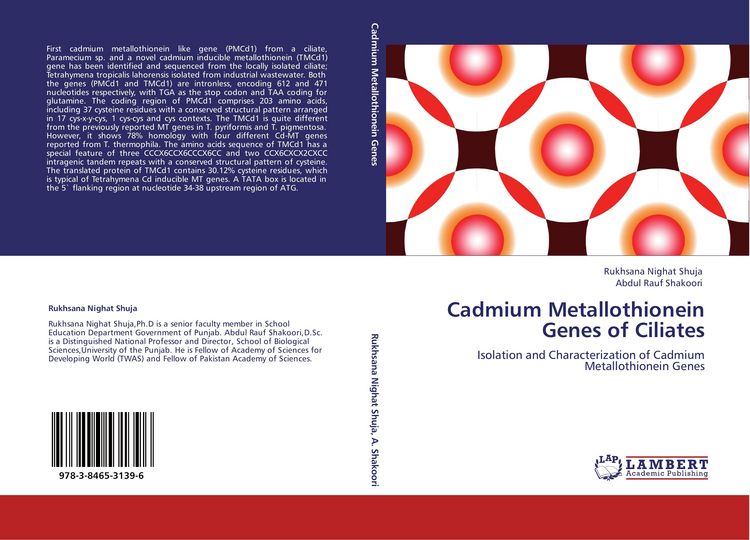 Produktbild: Cadmium Metallothionein Genes of Ciliates