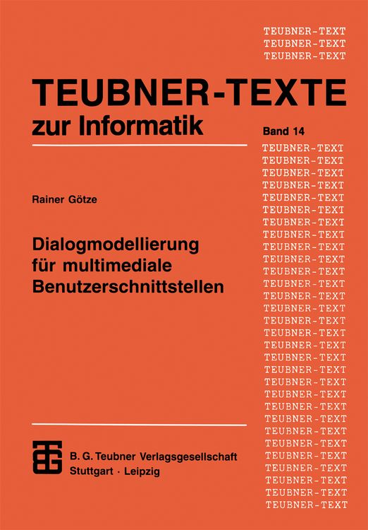 Produktbild: Dialogmodellierung f&uuml;r multimediale Benutzerschnittstellen