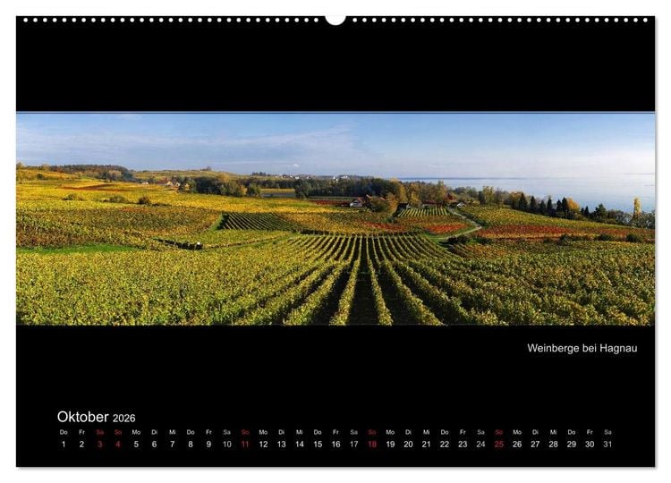 Produktbild: Panoramen vom Bodensee (Wandkalender 2026 DIN A2 quer), CALVENDO Monatskalender