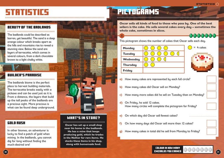 Produktbild: Minecraft Maths Ages 8-9