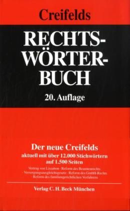 Produktbild: Rechtsw&ouml;rterbuch