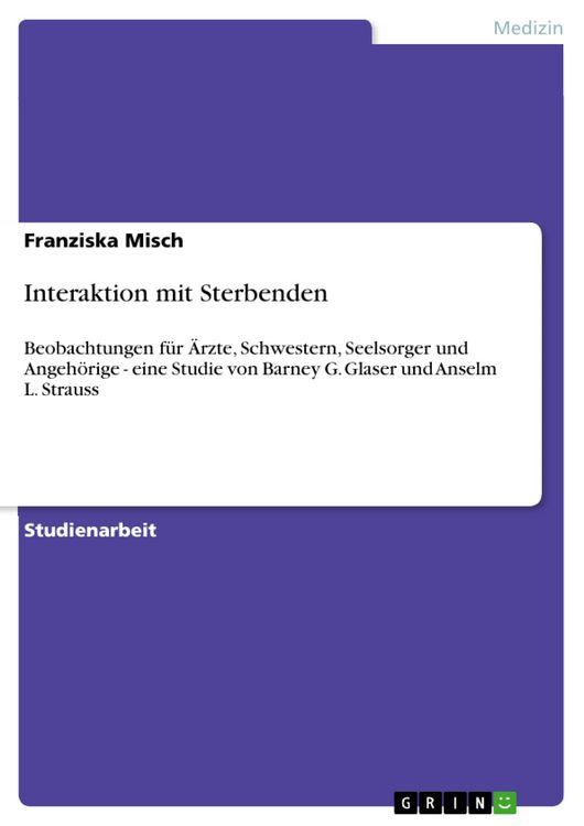 Produktbild: Interaktion mit Sterbenden